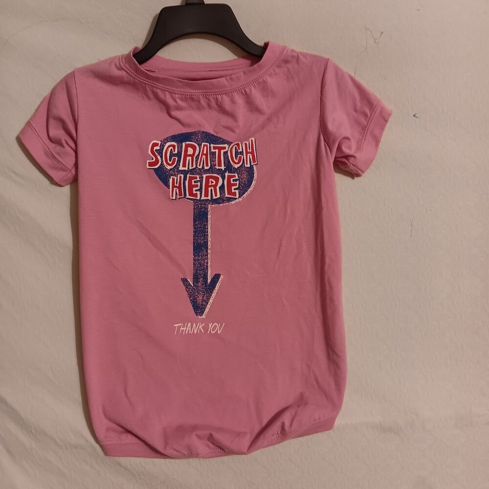 Doggie Shirt Scratch Here Size X Lg